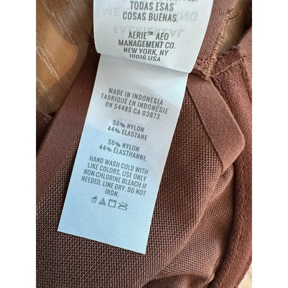 Smoothez by Aerie NEW Balconette Bra Mesh Brown Wired 34B
